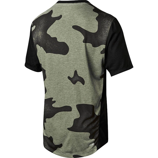 Mens Casual Camo Military Quick Dry Crew Neck Shirt