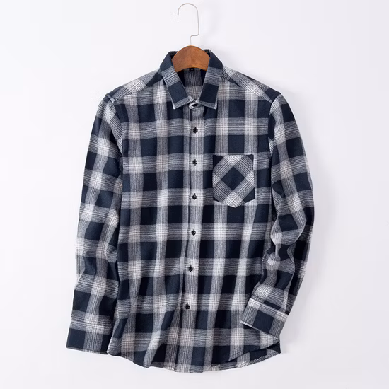 Heißer Trend 2023 Casual Herren-Langarmhemden Einzelhändler Spezielle Herrenbekleidung Jugend-Slim-Hemd mit klassischem Aufdruck