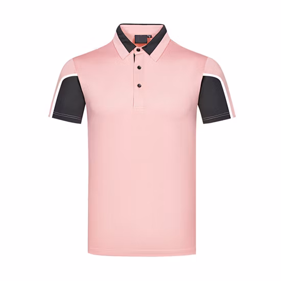 Schlichte, kurzärmlige, hochwertige US-Designer-Poloshirts aus 92 Polyester und 8 Spandex in Weiß